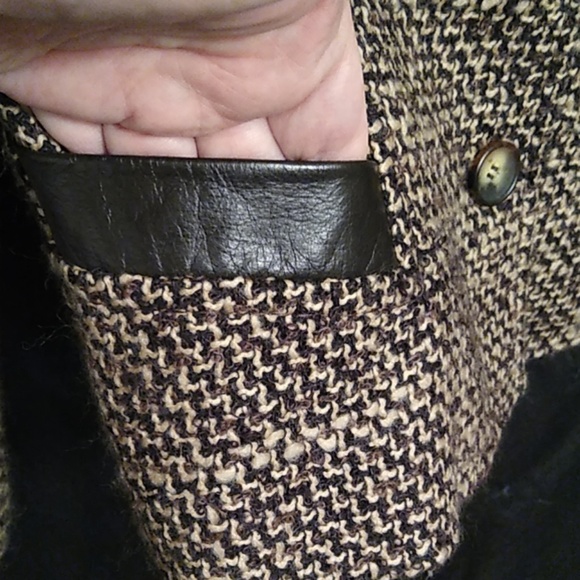 Tombolini brown and tan wool blend tweed  … - Picture 3 of 9